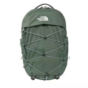 North face backpack olive green, great condition